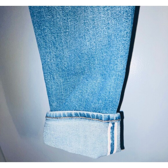 Uniqlo Jeans Mens 29x32 Fits 30x31 Redline Selvedge Whiskering Faded  Blue Denim - Picture 3 of 16